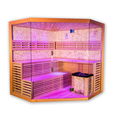 オゾン発生器1800L * 1800W * 2100H Mmが付いているヘムロックスチームサウナ