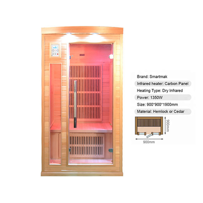 純木利用できる屋内1つの人のサウナ部屋OEM ODM