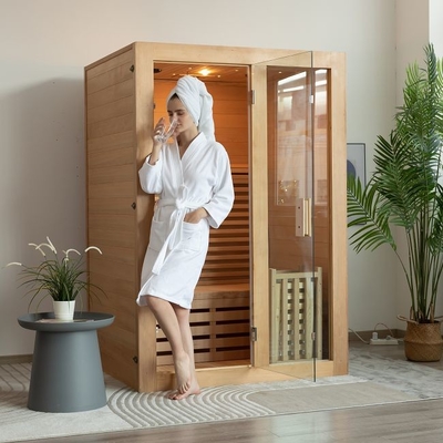 OEMの屋内2人は3KWストーブが付いている木の蒸気のサウナ部屋を大きさで分類する
