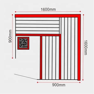 OEMの倍のベンチのコーナーは6KWストーブが付いている屋内蒸気のサウナ部屋のスタイルを作る