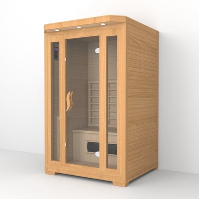 屋内ヘムロック セラミック ヒーター 2 人遠赤外線サウナ 1750W