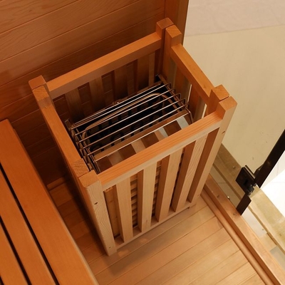 カナダツガ屋内電気ストーブ 2 人用木製スチームルーム