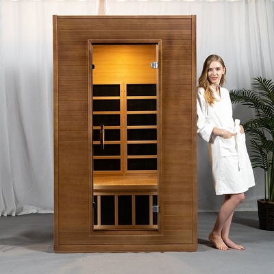 アパート屋内カーボン繊維のヒーターのWoodenInfraredのサウナ部屋のアメリカツガ