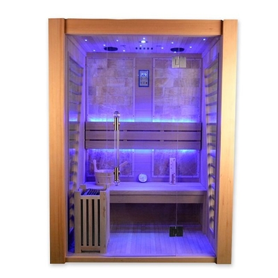 従来の蒸気の3人のための木の屋内電気ストーブのサウナ部屋