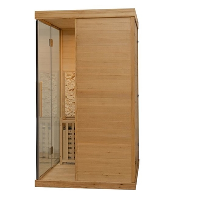 3KW家の屋内使用従来の蒸気の2人のための木のサウナ部屋