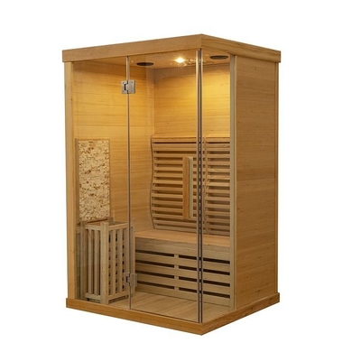 3KW家の屋内使用従来の蒸気の2人のための木のサウナ部屋