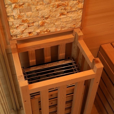 3KW家の屋内使用従来の蒸気の2人のための木のサウナ部屋