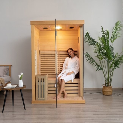 3KW家の屋内使用従来の蒸気の2人のための木のサウナ部屋