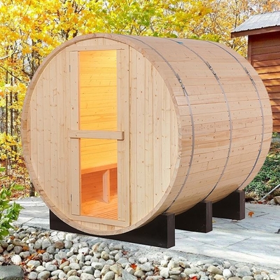 アメリカツガの木製の家のCommerical屋外のTradtionalの蒸気のバレルのサウナ6人