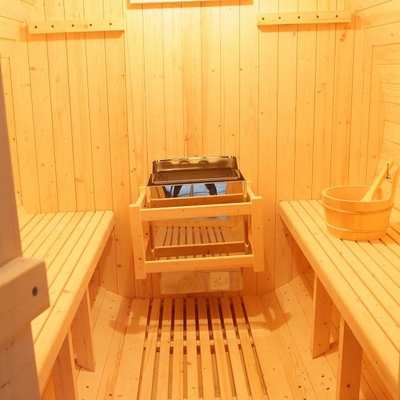 アメリカツガの木製の家のCommerical屋外のTradtionalの蒸気のバレルのサウナ6人