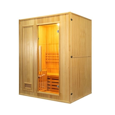3KW電気ストーブとの家の小さい木のTraditonalの蒸気2人のサウナ