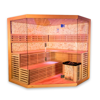 オゾン発生器1800L * 1800W * 2100H Mmが付いているヘムロックスチームサウナ