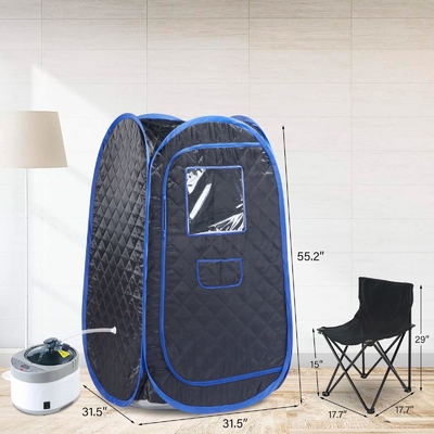 4L フルサイズのポータブル スチームサウナ 究極のリラックスのための防水布