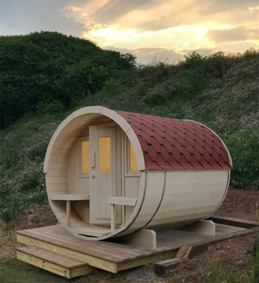 マシッドウッド ヘムロック セダー 屋外 バレル サウナ 湿気 蒸気 伝統的な サウナ 部屋