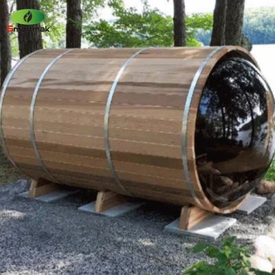 パノラマガラス 木製樽 屋外 家庭用 蒸気サウナ 部屋