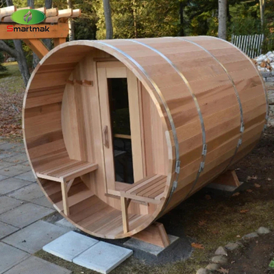 屋外 木製 バレル サウナ 部屋 果実 木製 サウナ 庭園 用
