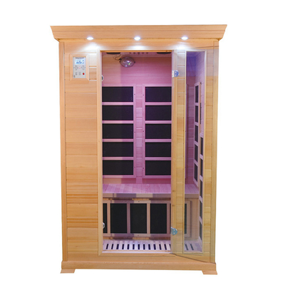 二人用の赤外線小屋のサウナ部屋のカナダの赤いヒマラヤスギ木1350W