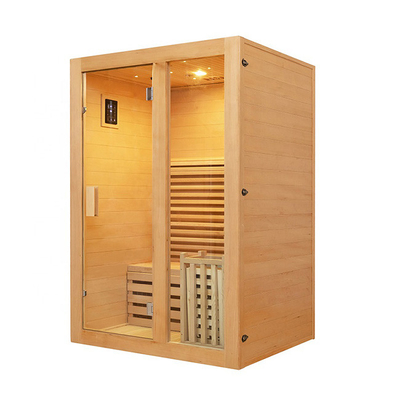 Smartmak 8mmの緩和されたガラス ドアが付いている1つの人木蒸気の家のサウナ部屋