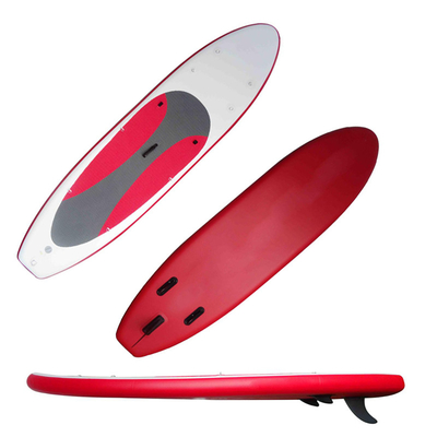 大人はかい板爆発のPaddleboardの膨脹可能なサーフボードを少し食べるために立つ